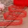 Capricon lace, 15 mm × 10 ± 1 m, color red No. 17