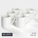 A set of porcelain mugs Magistro Mien, 6 items: 270 ml, white color