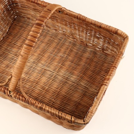 A basket with a high pen, 40x31x25 cm, rattan-2
