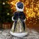 Snow Maiden "in Christmas blue fur coat" 17x35 cm