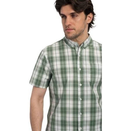 Men's shirt Lee Cooper Short Sleeve Check Shirt, size 46 rus-4