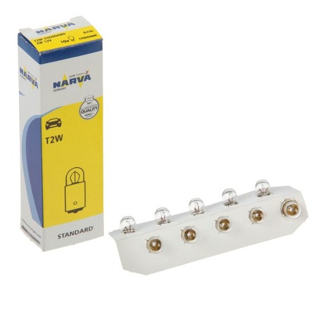 Car lamp Narva, T2W, 12 V, 2 W, (BA9S)