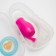 Children's nasal aspirator with 2 replaceable nozzles, in a container, pink color