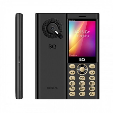 Cell phone BQ M-2832 Barrel XL Black Gold-1