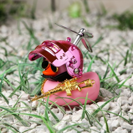 Duck with propeller pink, pink helmet-1