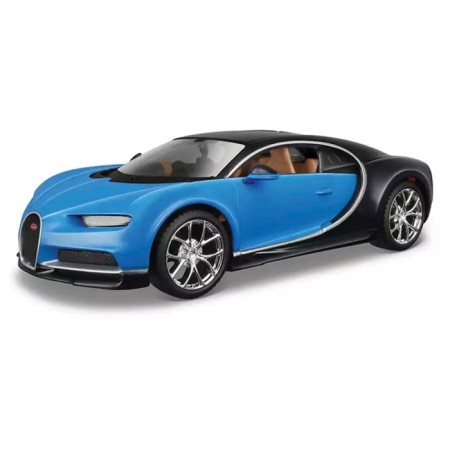 MASTO DIE-CAST BUGATTI Chiron, with a screwdriver, 1:24, Black-Tsvett blue-1