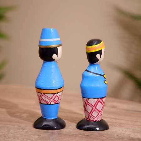 Souvenir "couple" wood (set 2 pcs) 17 cm-3