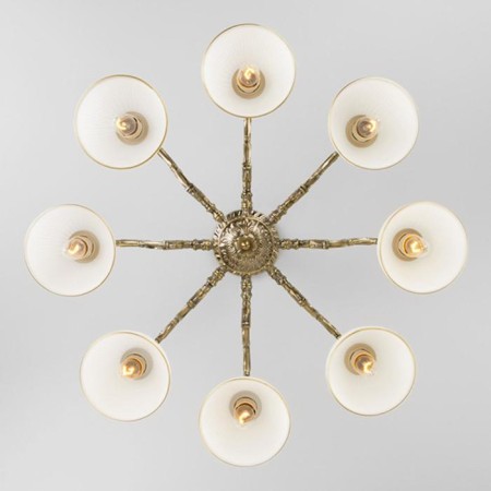 Caldera chandelier, 8x60W E27, bronze color-5
