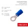 Ring Tutor isolated Ø 5.3 mm 1.5-2.5 mm² (NKI 2.5-5/NKI2-5) Blue Rexant