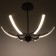 Люстра "Элеганс" LED 48Вт 3000-6000К черный 80х80х45 см BayerLux