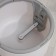 Mop with spin and bucket, microfiber nozzle