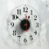 Watching clock, interior "style 3", silent, D-30 cm, dial transparent