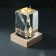 Souvenir glass backlight "Rectangle. Glass and wine" Tree, USB 7x7x10