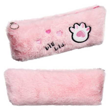 School Penal on the zipper "Paw" Calligrata, pink