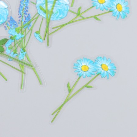 Set of stickers "Flowers. Royal Mint" 30 pcs 8.5x11 cm-1