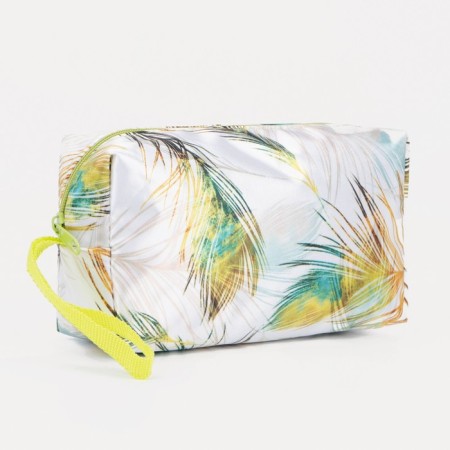 Lightning cosmetic bag, green color