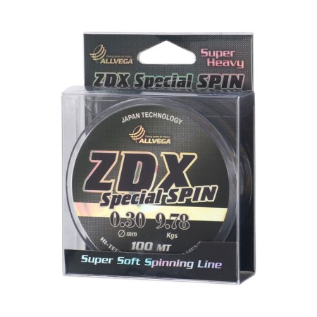 Flacks ALLVEGA ZDX SPECIAL Spin diameter 0.3 mm, test 9.78 kg, 100 m, transparent
