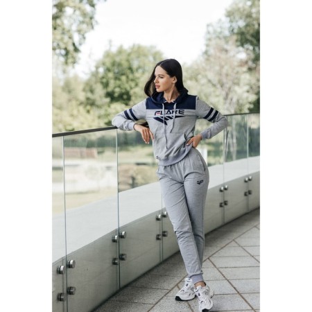 Female Female Suit, size 44, gray color, blue-1
