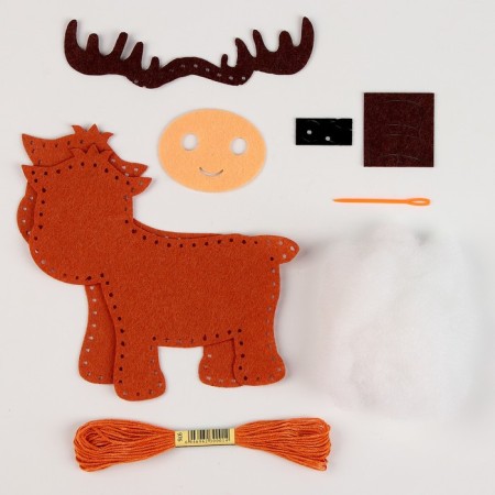 Set for creating a toy made of felt "Losenok"-1