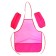 Apron for labor + sleevens, 550 x 440/250 x 160 mm, size M (height 122-158), calligrata pink