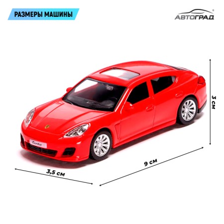 Metal machine Porsche Panamera Turbo, 1:43, Red color-1