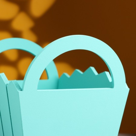 Kashpo wooden 25 × 16 × 17 cm "Maria", side handles, MDF, Tiffany-3