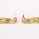 Hanging earrings "Hollywood" Brill between threads, color gold, 14.5 cm