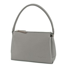 Women's bag B2824-05140, gray, genuine leather, 25x9x18 cm