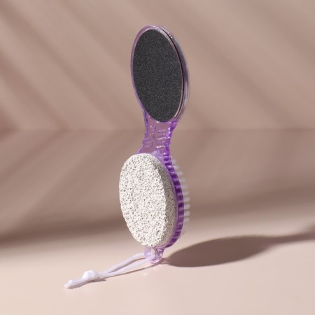 Foot Teros, 4 in 1, with pumice, with a brush, 17 cm, color mix-6
