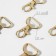 Metal carbine, 42 × 25 mm / 21 × 2.1 mm, 5 pcs, gold color