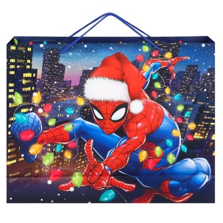 New Year. Gift package, 31x40x11 cm, packaging, spider-man-4