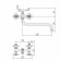 Fashun A2619 bath mixer, two -wound, pour 350 mm, with shower, chrome