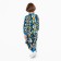 Pajamas for a boy, color triangles/astronauts, height 110 cm