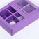 Box for sweets 6 pcs, lilac, 13.7 x 9.85 x 3.86 cm