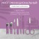 Manicure set, 7 items, in case, lilac color