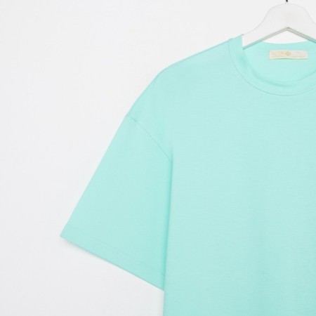 Female pajamas (T -shirt and shorts) KAFTAN BASIC p. 48-50, turquoise-5