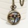 Pocket clock "Dragonfly", quartz, d dial-4.7 cm