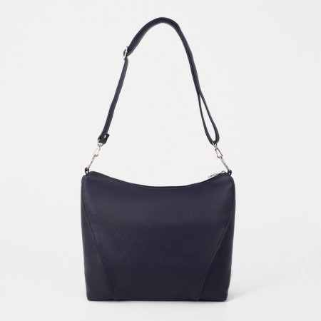 Bag-bag, lightning department, outer pocket, long belt, dark blue color