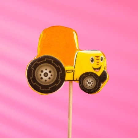 Lollice "Tractor" with food seal, 40 g-3