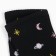 Women's socks, black color/space, size 35-37