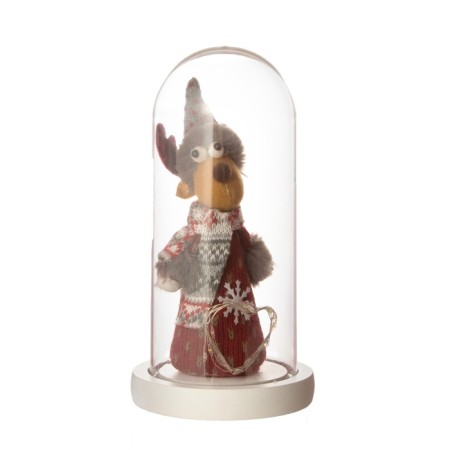 Nightlight “New Year's deer” LED 3HAAA Red 11x11x22.5cm-7
