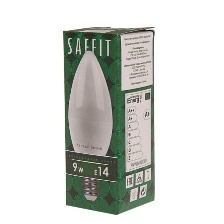 LED LED SAFFIT, C37, 9 W, E14, 2700 K, 810 lm, 220 °, 100 x 37-2