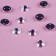 Rhinestones are sewing “circle”, from organic glass, with holography, d = 8 mm, 50 pcs