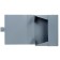 A4 archive folder A4, a spine of 80 mm, plastic, calligrata, cut fastener, gray, up to 700 sheets
