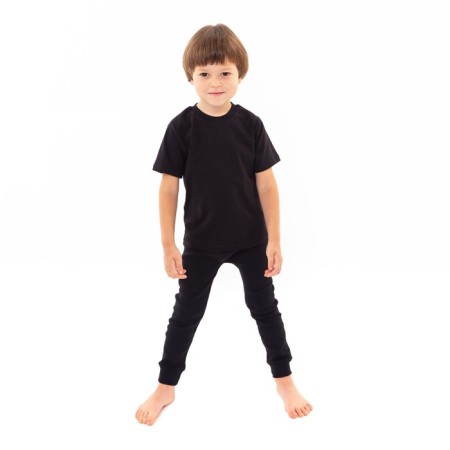 Thermal underwear for a boy, black color, height 158 ​​cm-1
