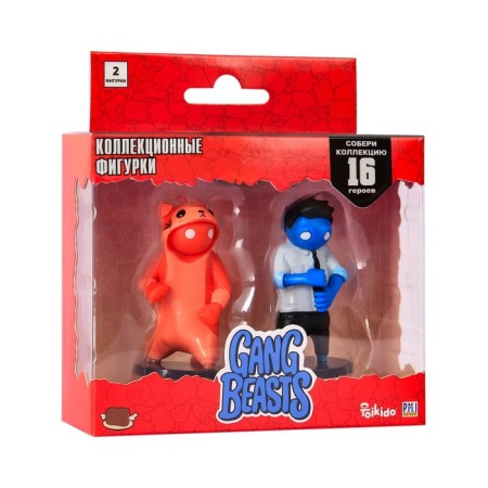 Set of figures Gang Beasts, with red and blue heroes, 2 pcs-1