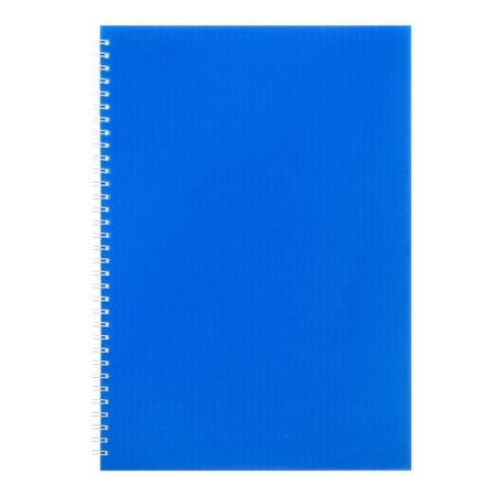 Notebook on the crest A4 48 sheets in the Calligrata cage blue, plastic cover, OFSET block-1