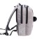 School backpack, 39 x 26 x 17 cm, Grizzly, ergonomic back, gray