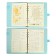 Organizer "Pastel" A5, with a knife, 92 sheets in a ruler, PVC cover, mix
