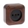 Rosette "Elect" Ra 16-131-hm, 16 a, 250 V, single, open, without salary, black for copper